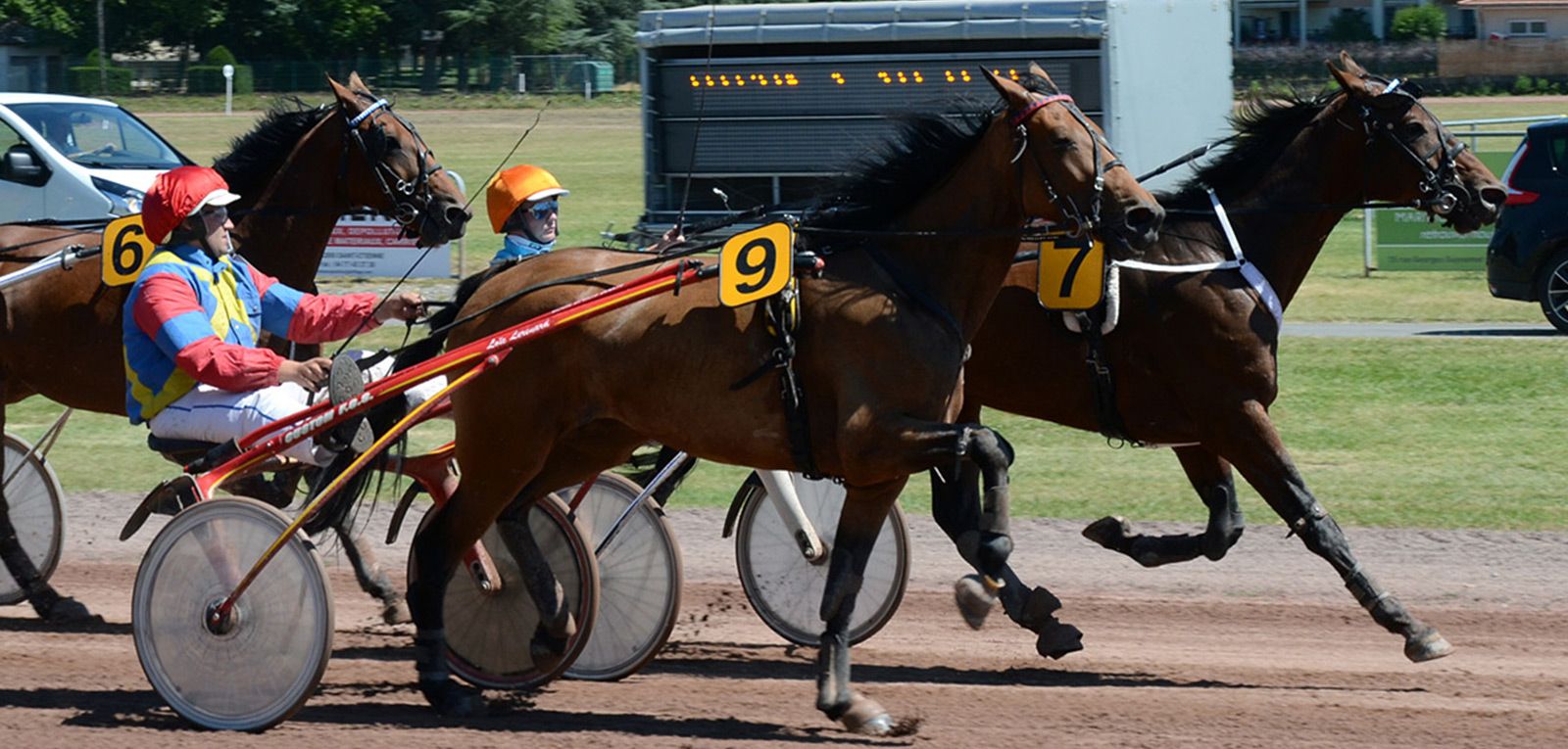 Course de trop attelé